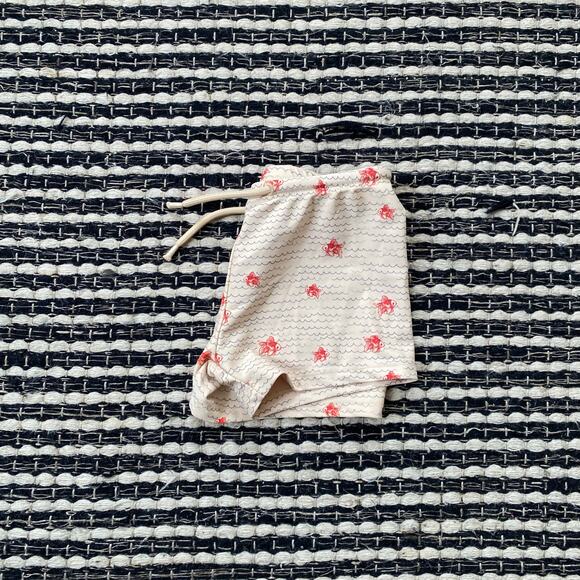 🌿Konges Slojd Toddler Boys Red Fish Ocean Tie Waist Swim Trunks 4Y - Picture 1 of 6